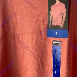 Men's Classic Cotton Tee, Kirkland Signature, L, Pink, NWT